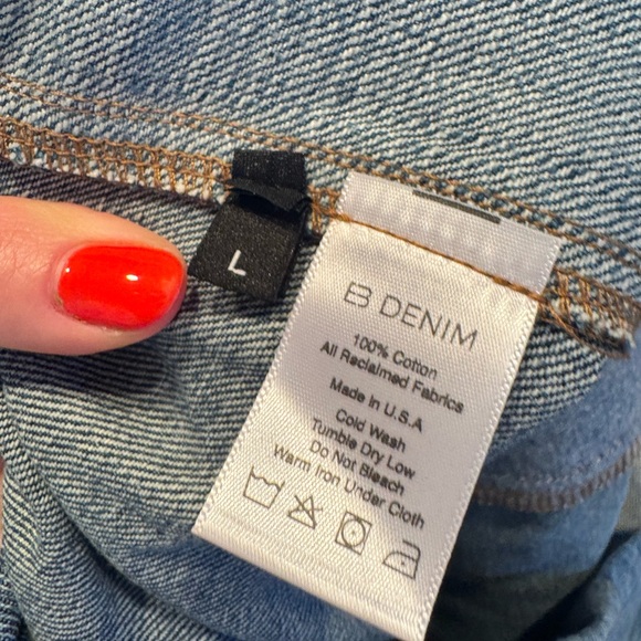 NWT $398 EB Denim Strapless denim mini dress patchwork Taylor swift blue corset - Picture 13 of 13